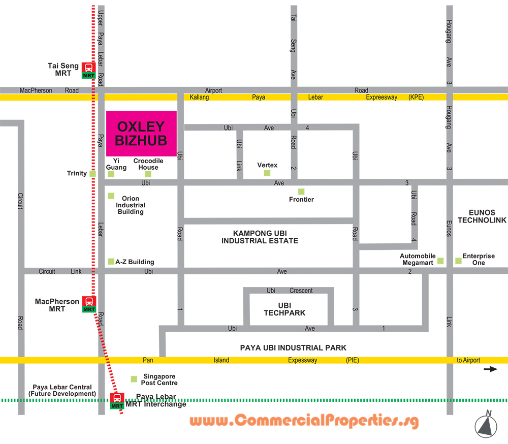 Oxley Bizhub 1 Location Map